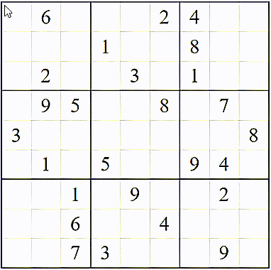 Improved Sudoku solver entering answers with less delay